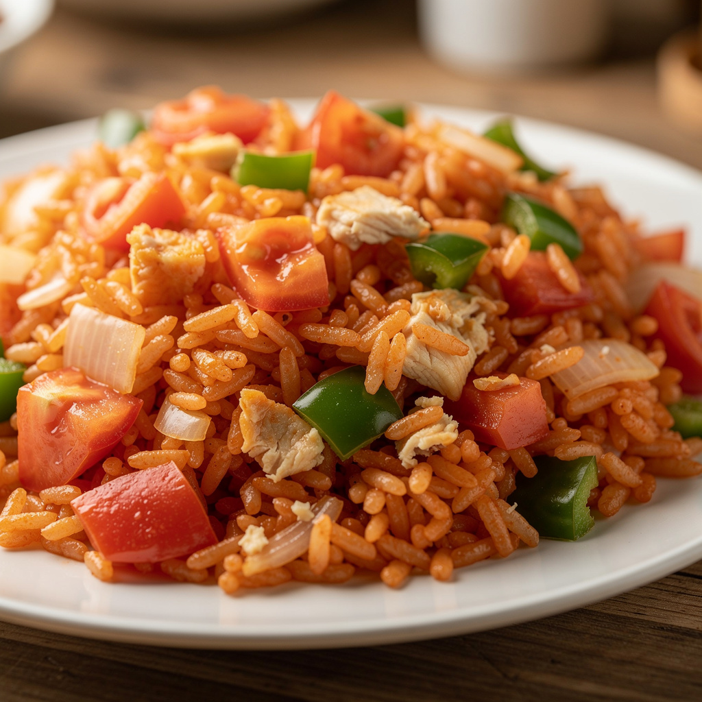 Vegetable Rice with Tomatoes
