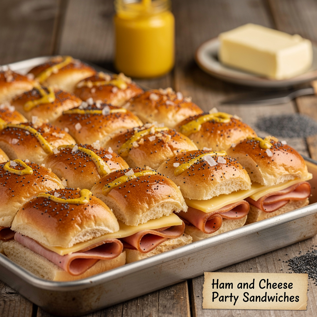 Ham and Cheese Party Sandwiches