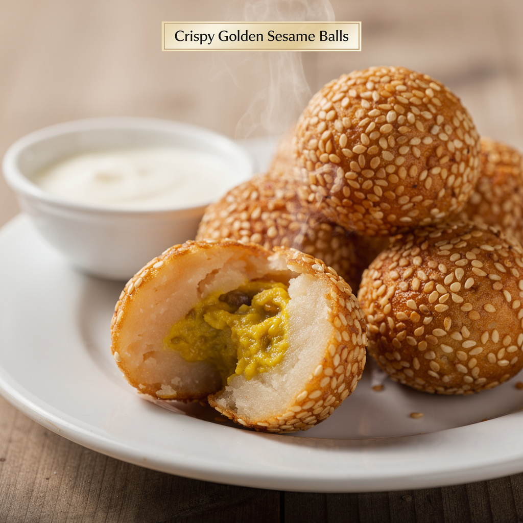 Crispy Golden Sesame Balls