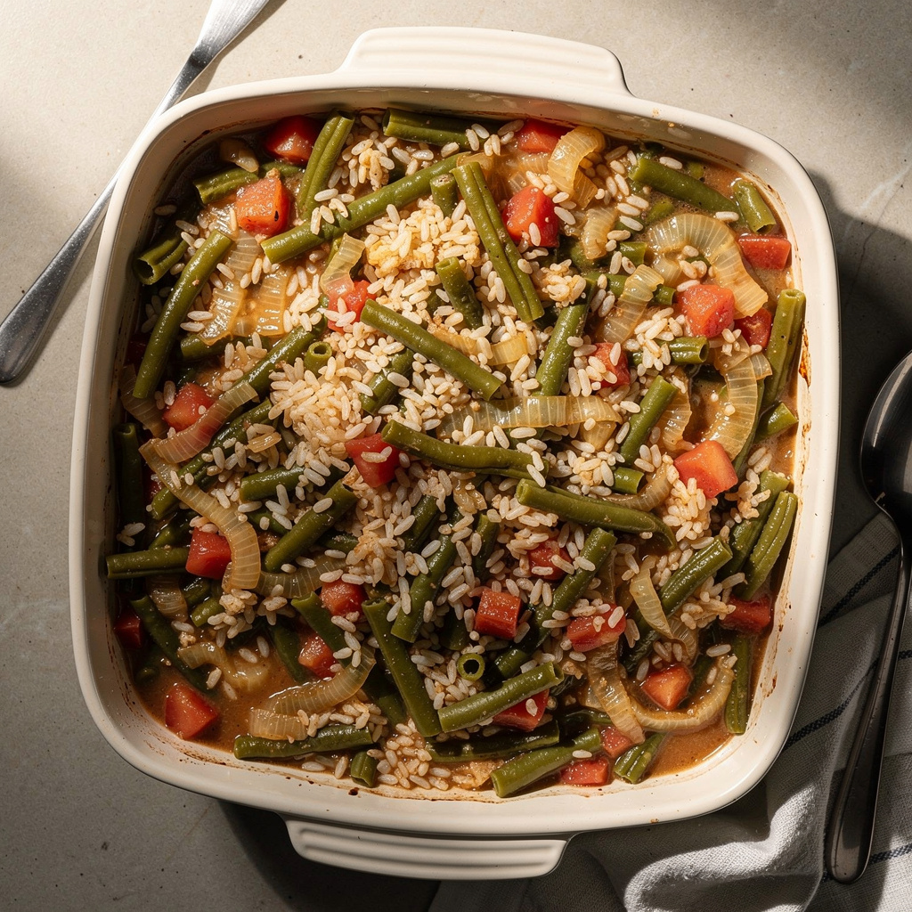 Green Bean and Rice Casserole