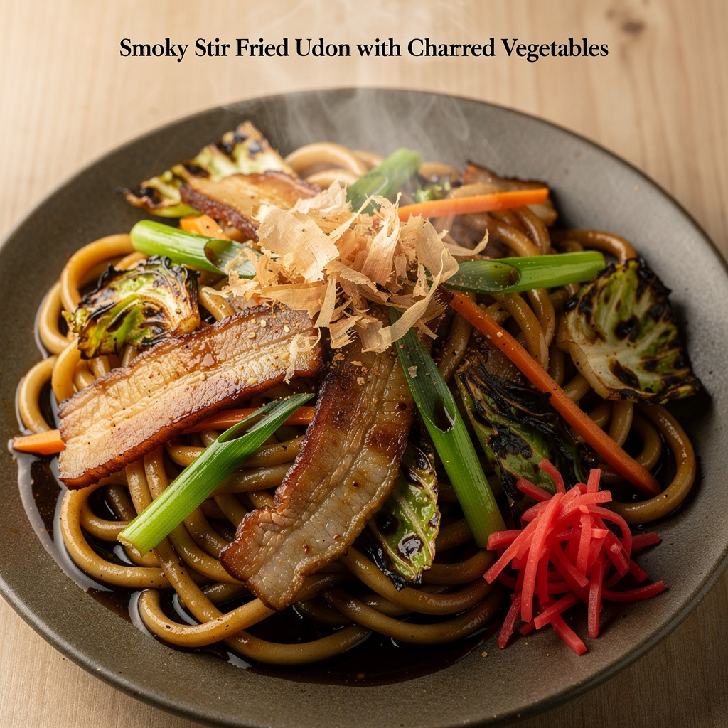 Smoky Stir-Fried Udon with Charred Vegetables