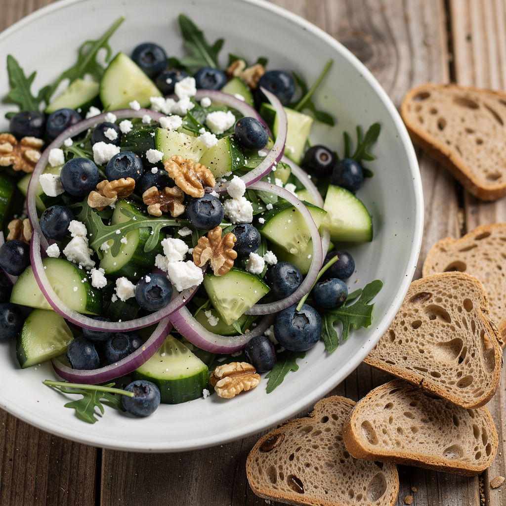 Cucumber Blueberry Salad