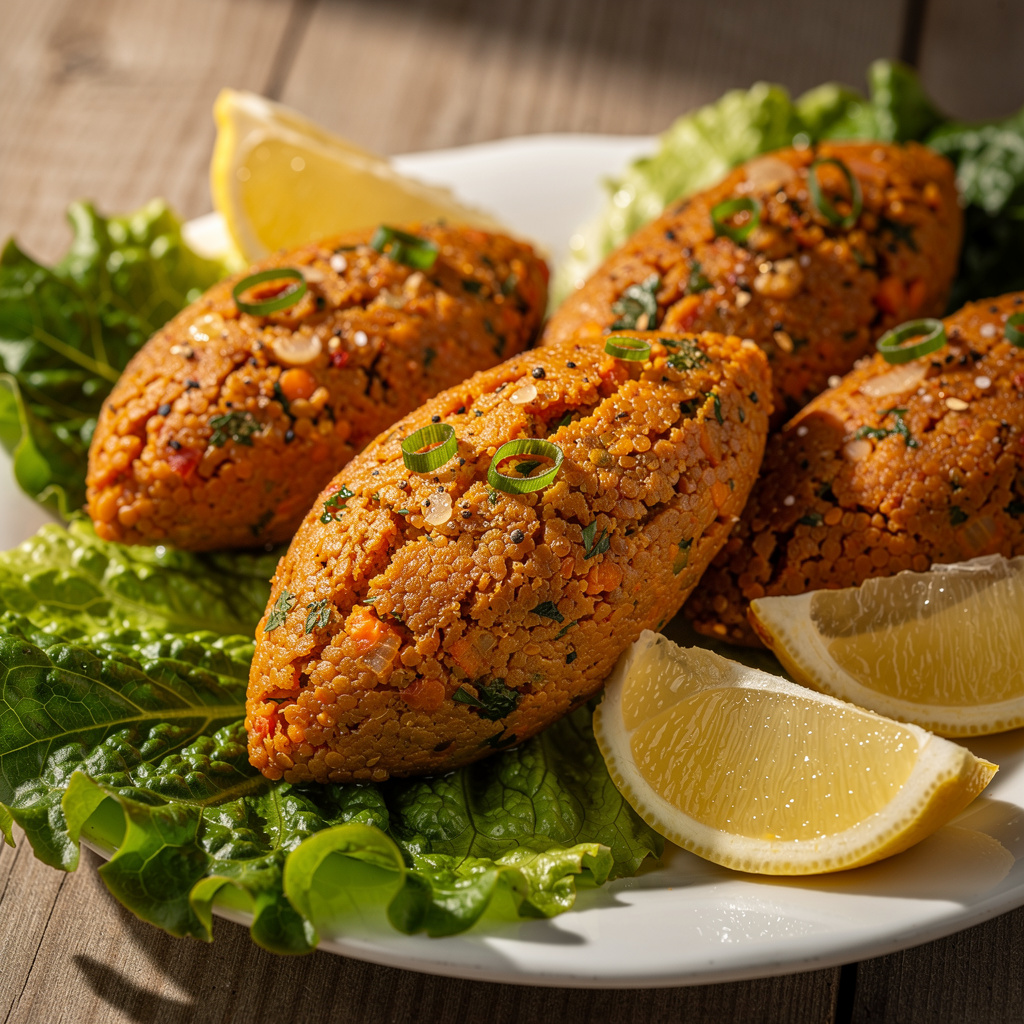 Spiced Turkish Red Lentil Kofte (Mercimek Koftesi)