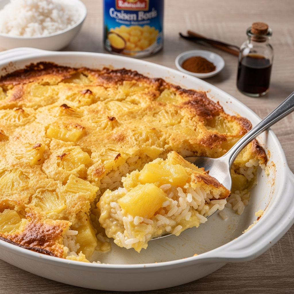Pineapple Rice Bake