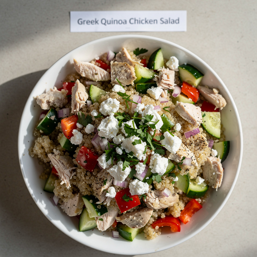 Greek Quinoa Chicken Salad