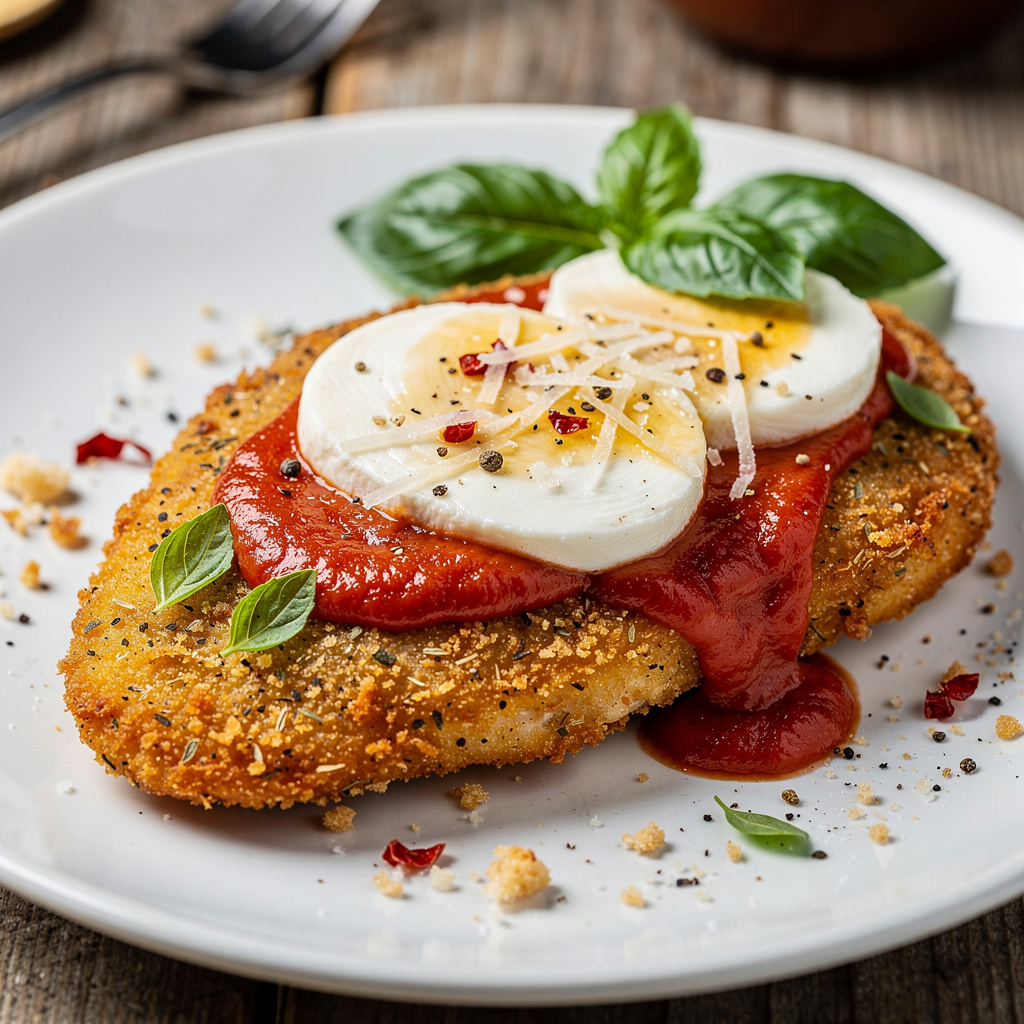 Crispy Golden Chicken Parmigiana