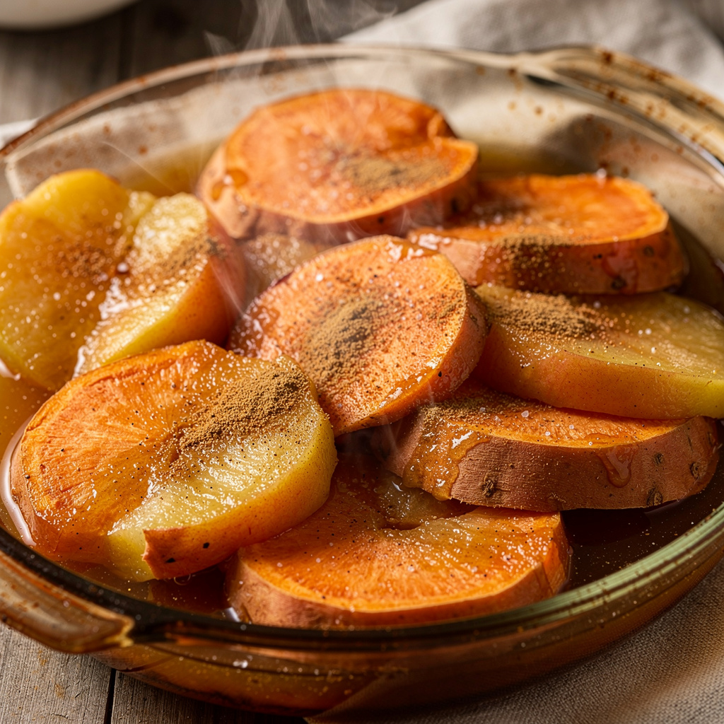 Baked Apples and Sweet Potatoes