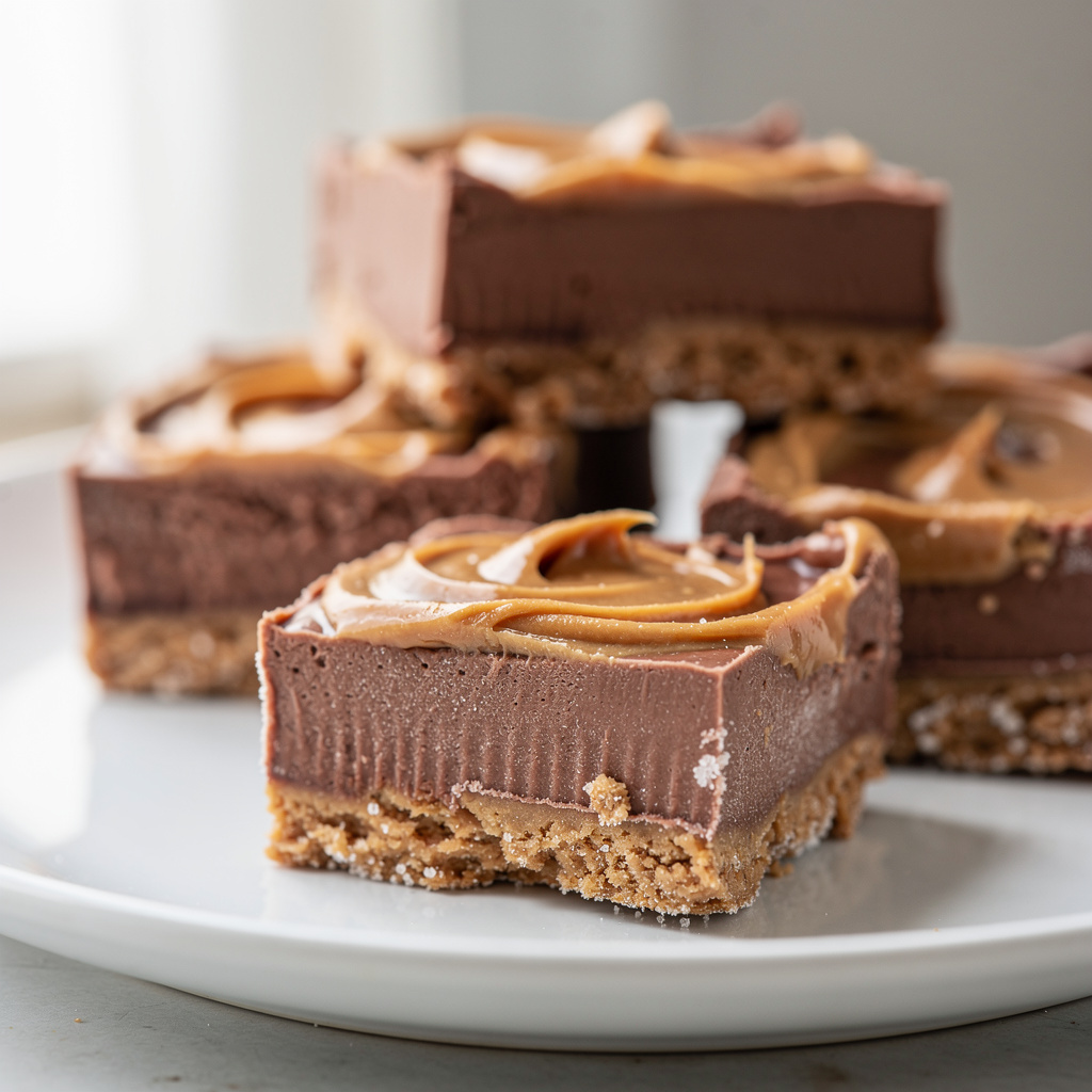 Chocolate Peanut Butter Frozen Bars
