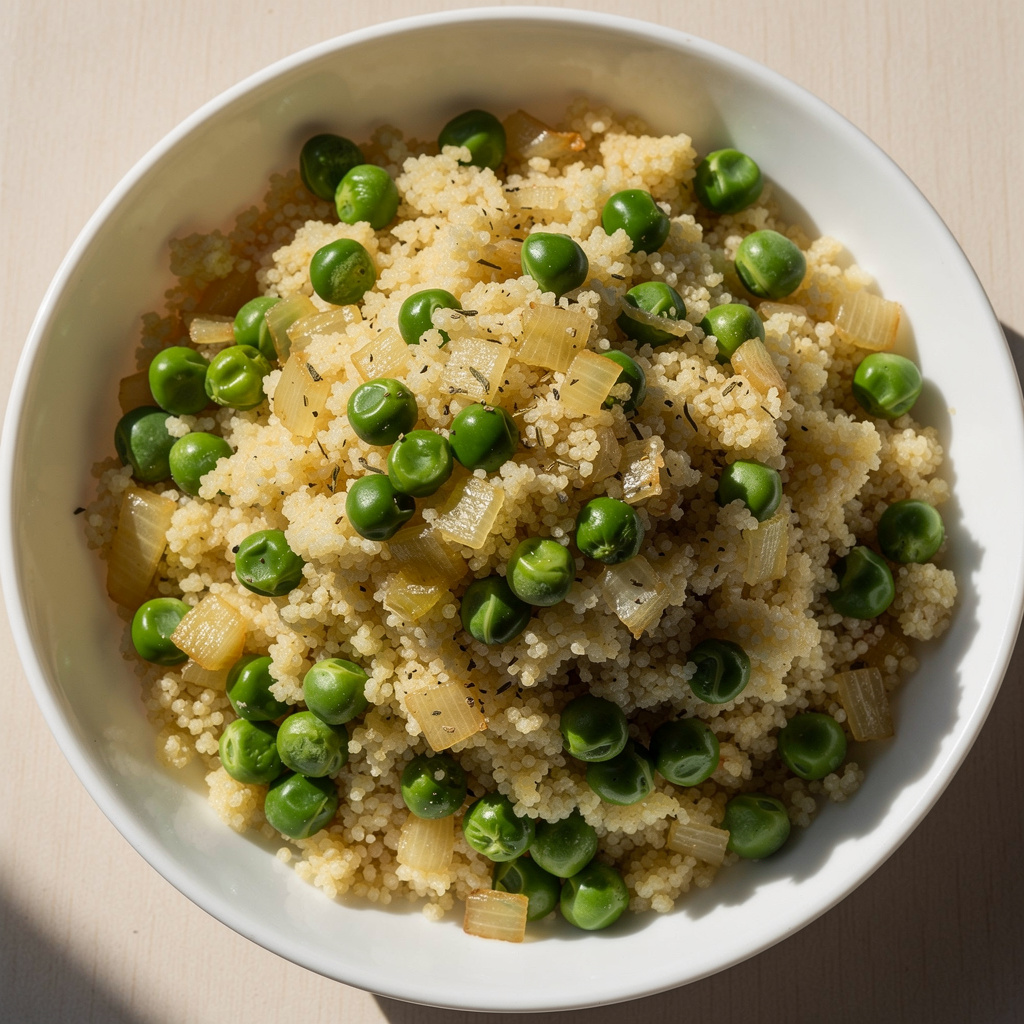 Couscous with Peas and Onions