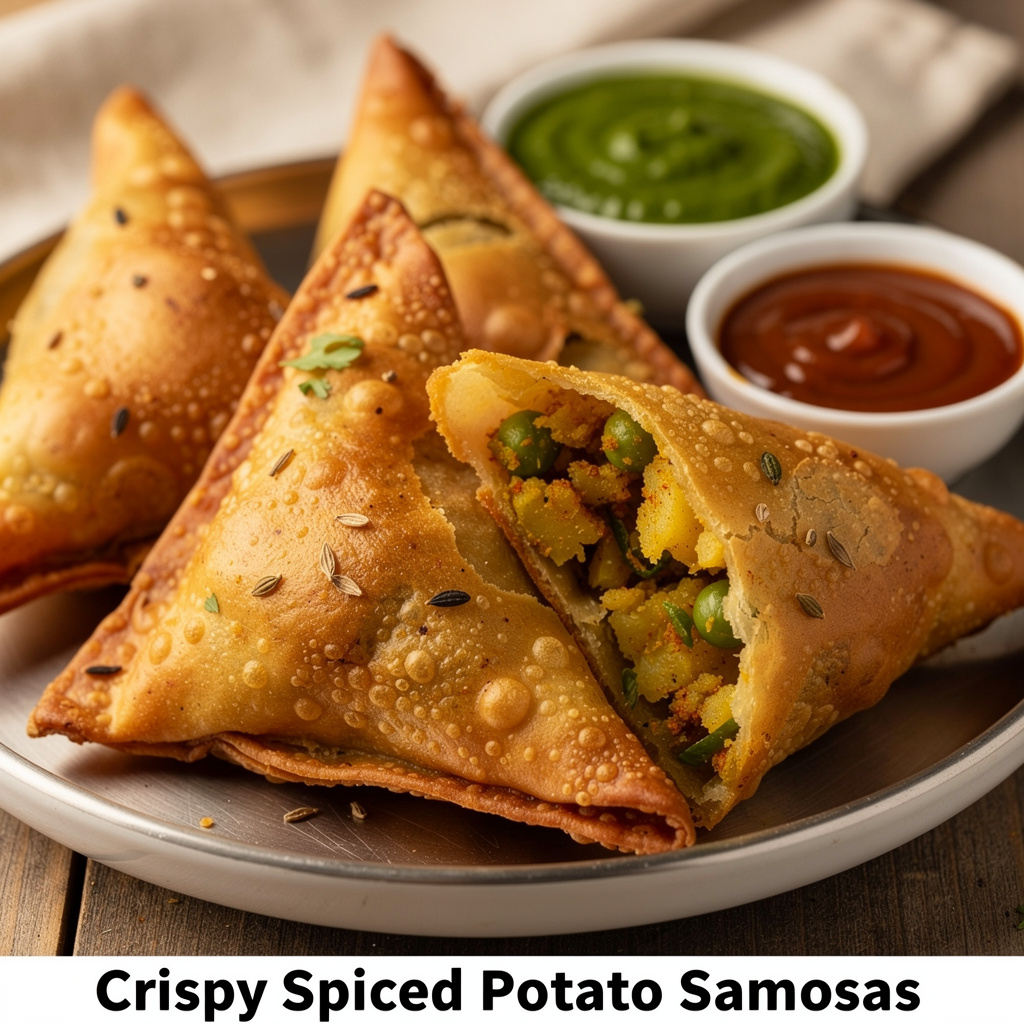 Crispy Spiced Potato Samosas