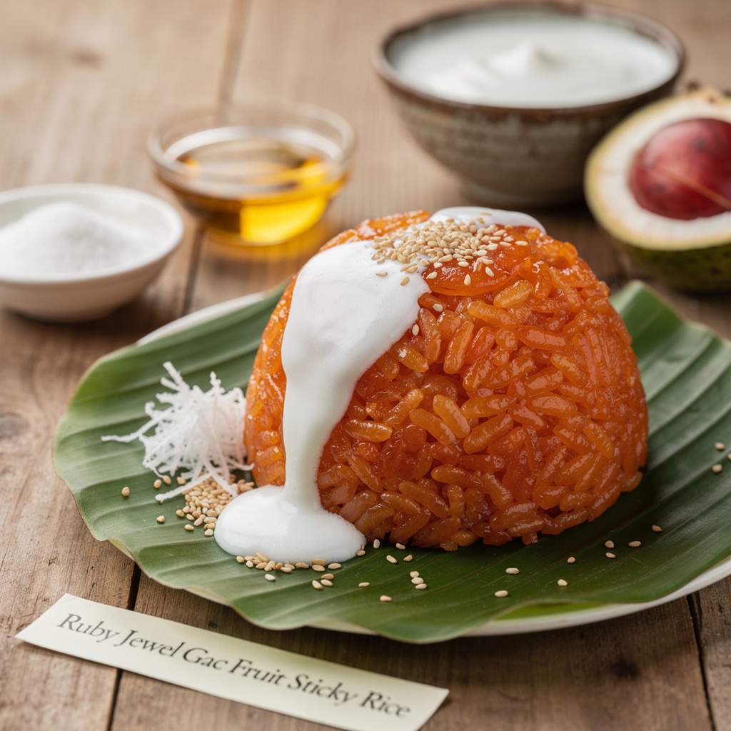 Ruby Jewel Gac Fruit Sticky Rice