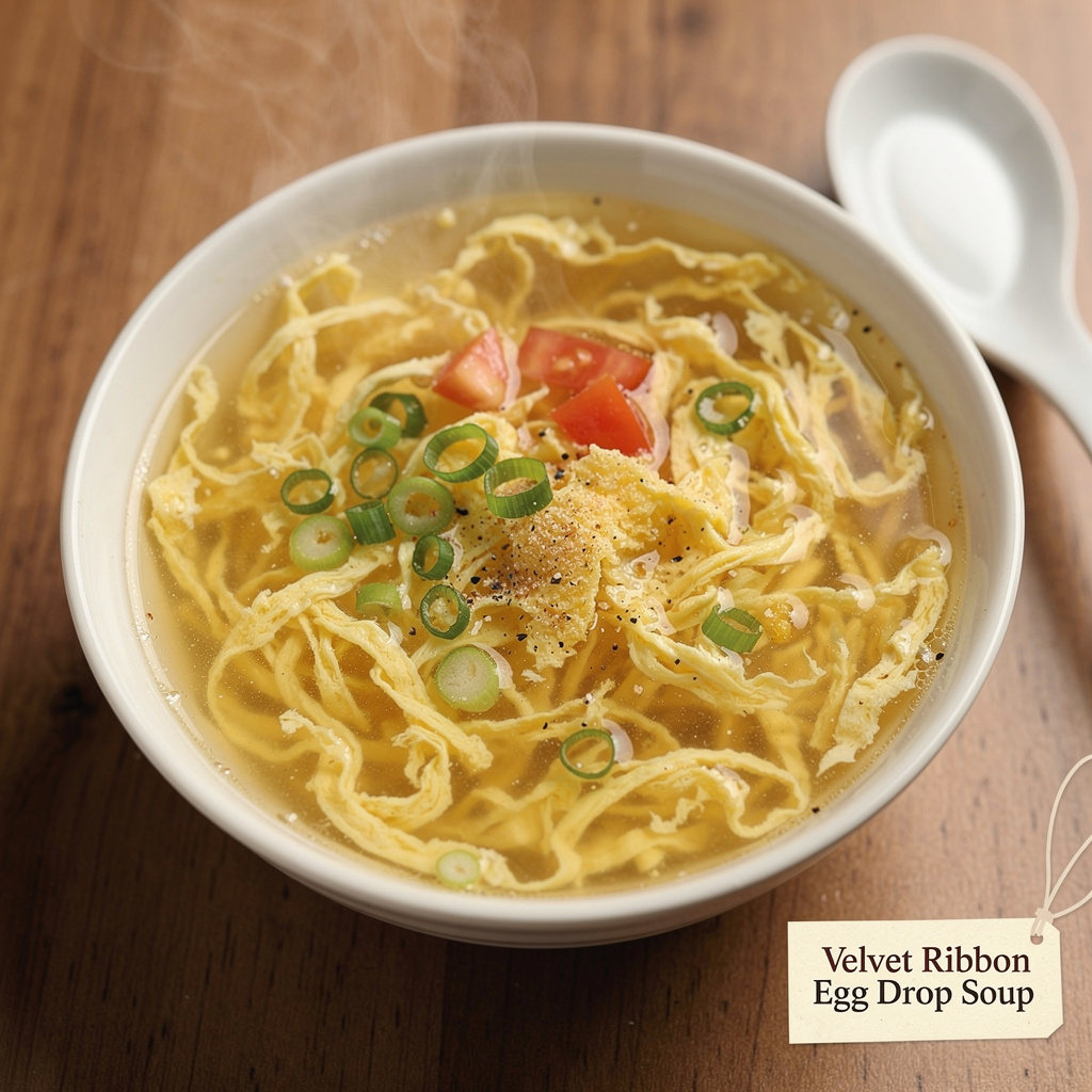 Velvet Ribbon Egg Drop Soup