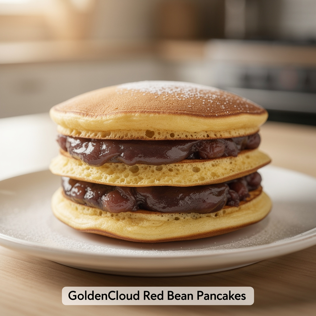 Golden Cloud Red Bean Pancakes
