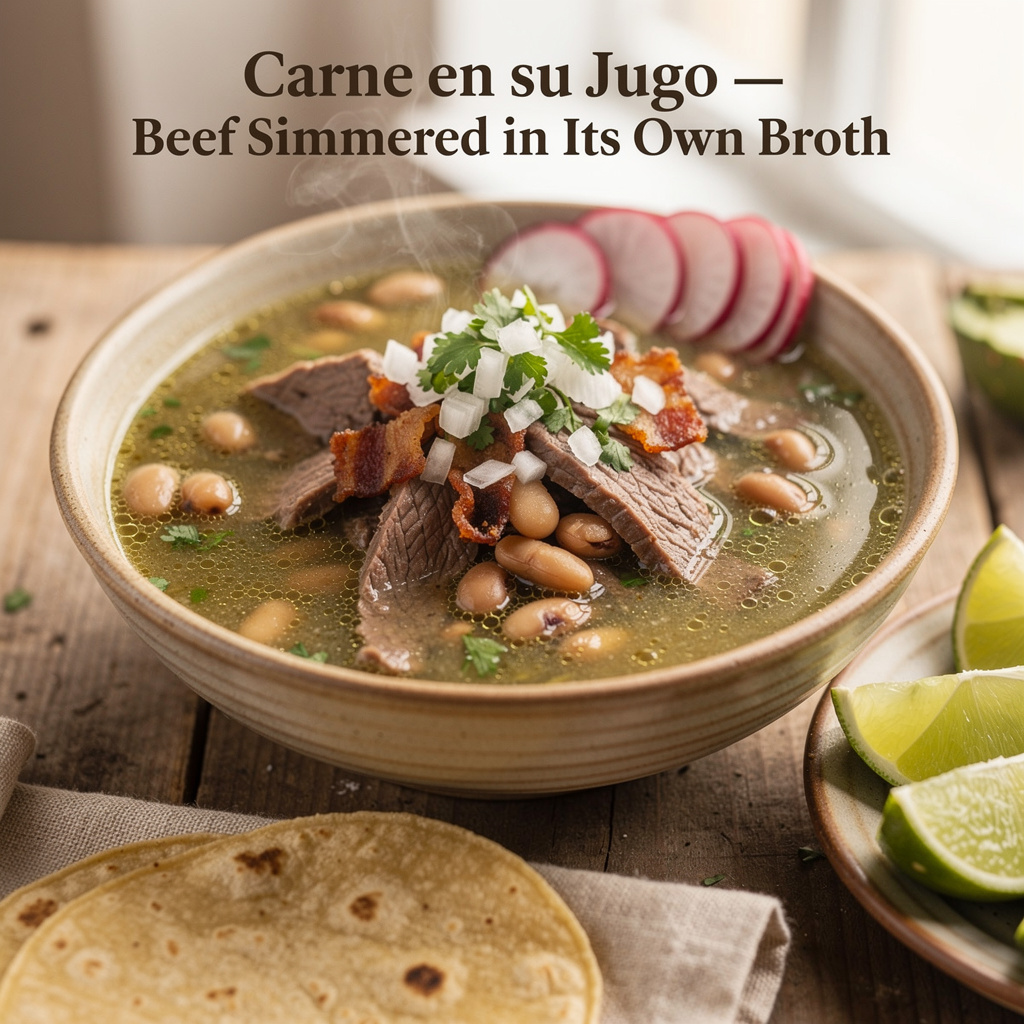 Carne en su Jugo — Beef Simmered in Its Own Broth