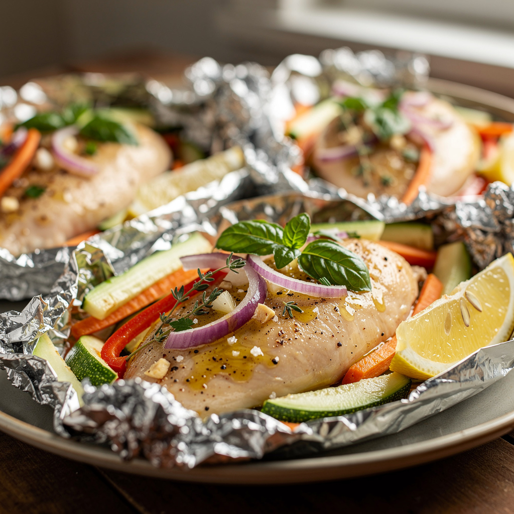 Tasty Chicken and Veggie Packets