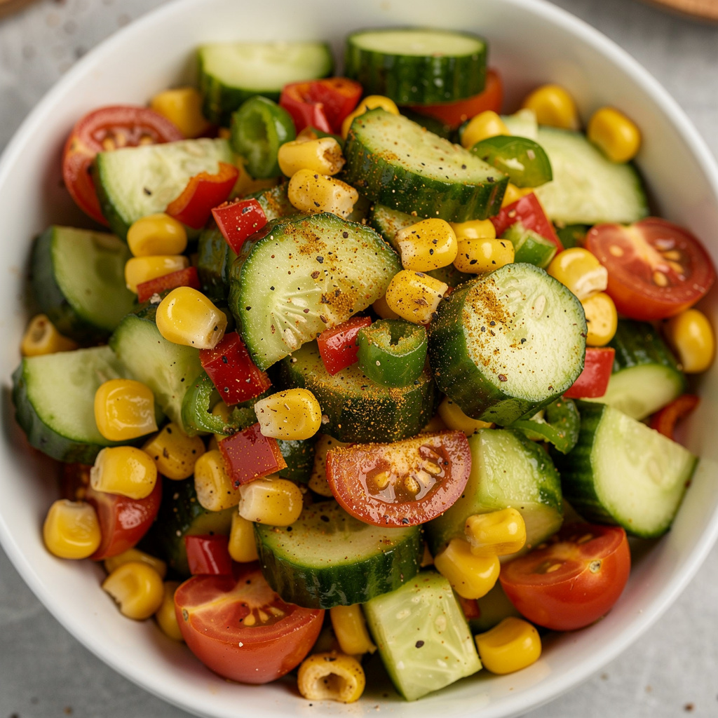 Corn and Cucumber Salad