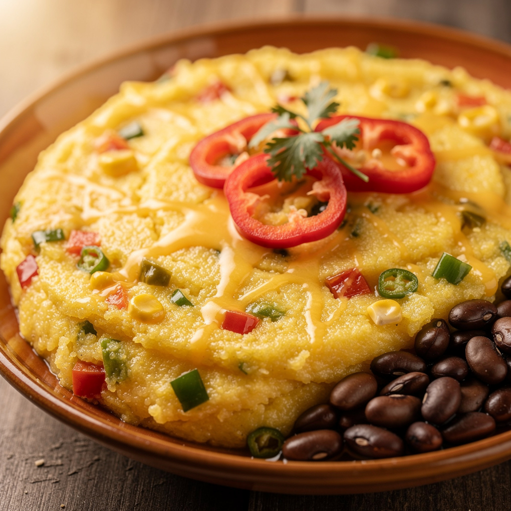 Polenta with Pepper and Cheese