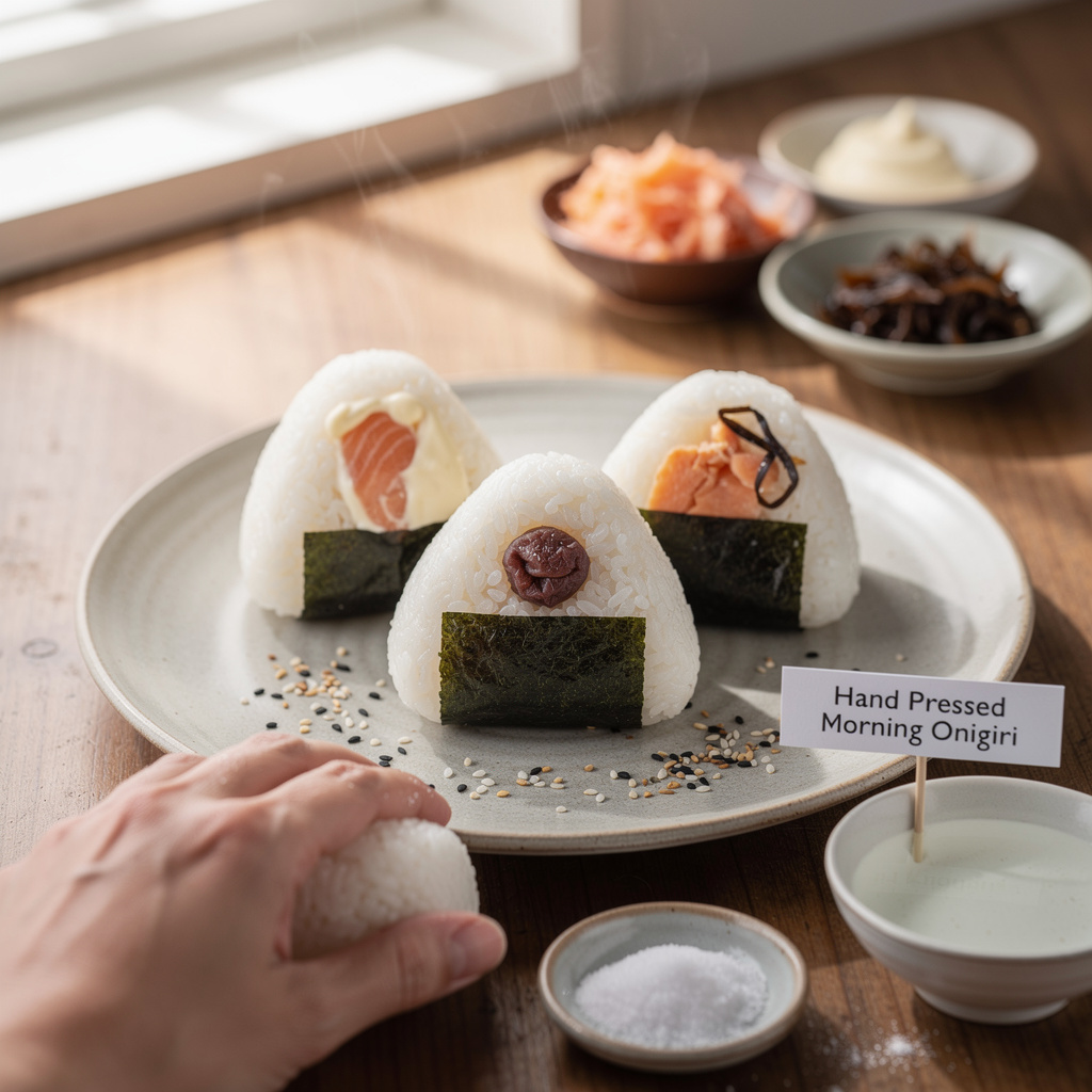 Hand-Pressed Morning Onigiri