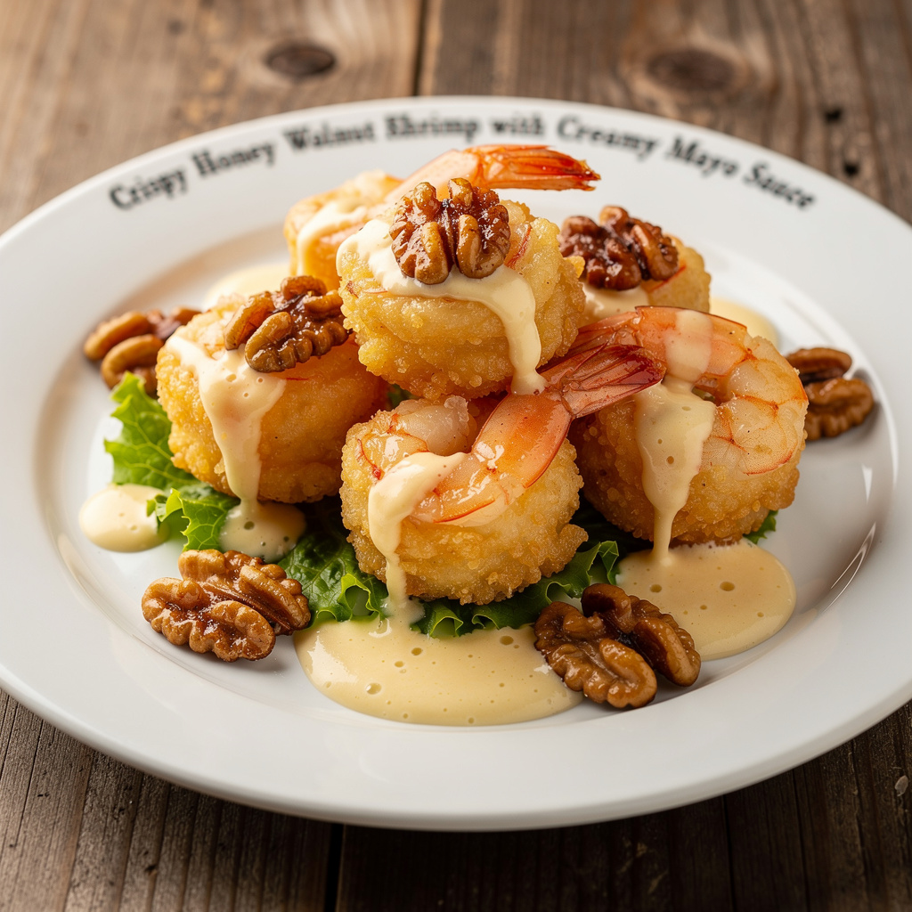 Crispy Honey Walnut Shrimp with Creamy Mayo Sauce