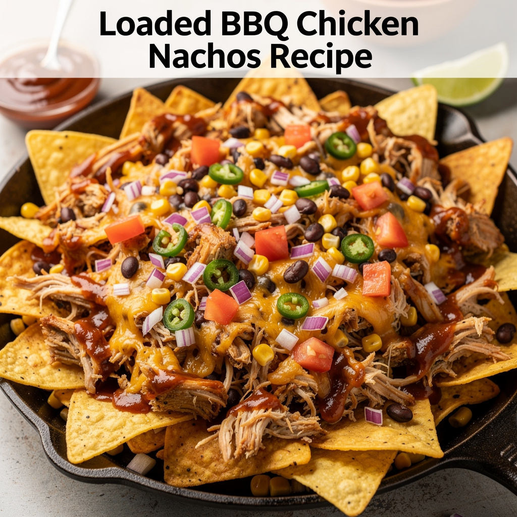 Loaded BBQ Chicken Nachos Recipe