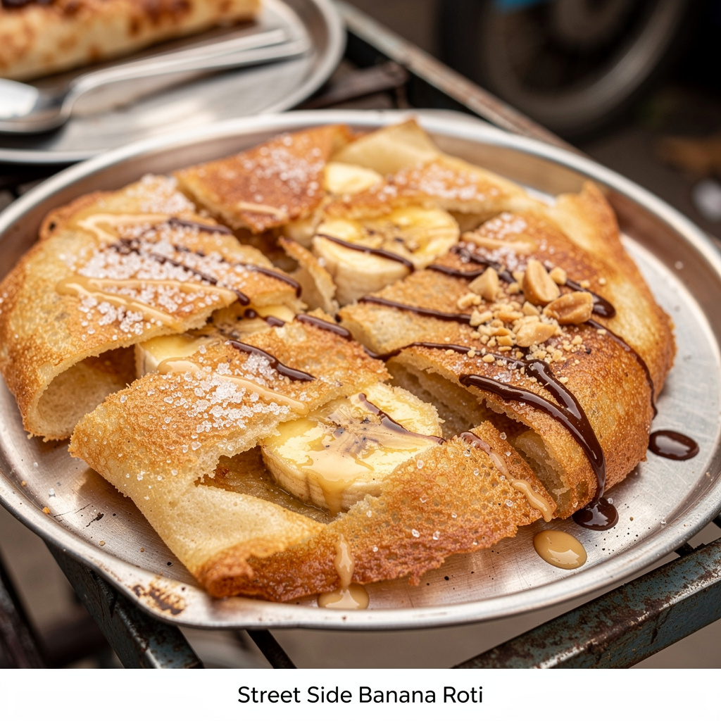 Street-Side Banana Roti
