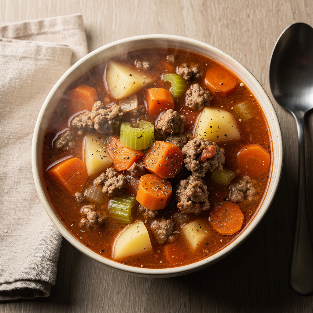 Slow Cooker Hamburger Stew