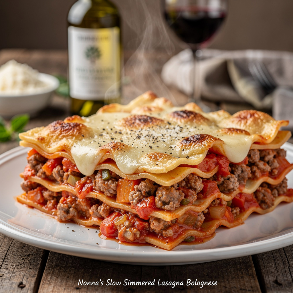 Nonna's Slow-Simmered Lasagna Bolognese