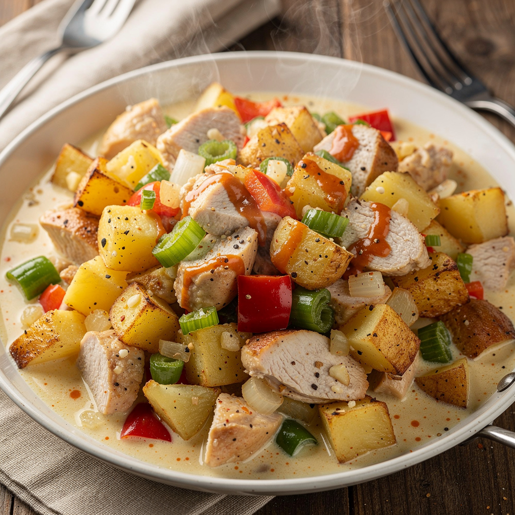 Creamy Chicken Hash