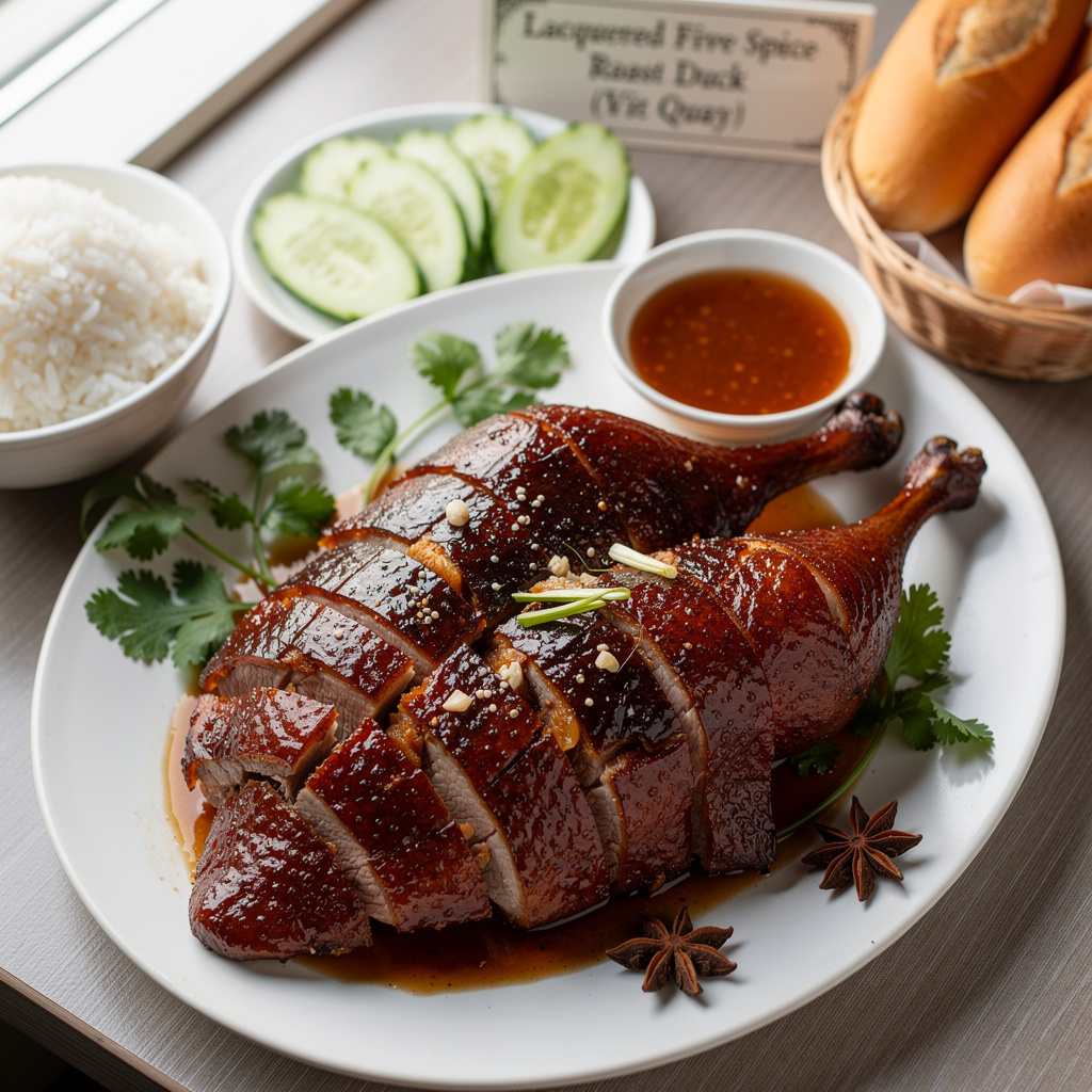 Lacquered Five-Spice Roast Duck (Vit Quay)
