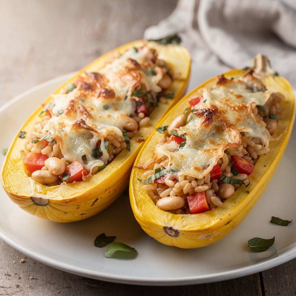 Stuffed Summer Squash