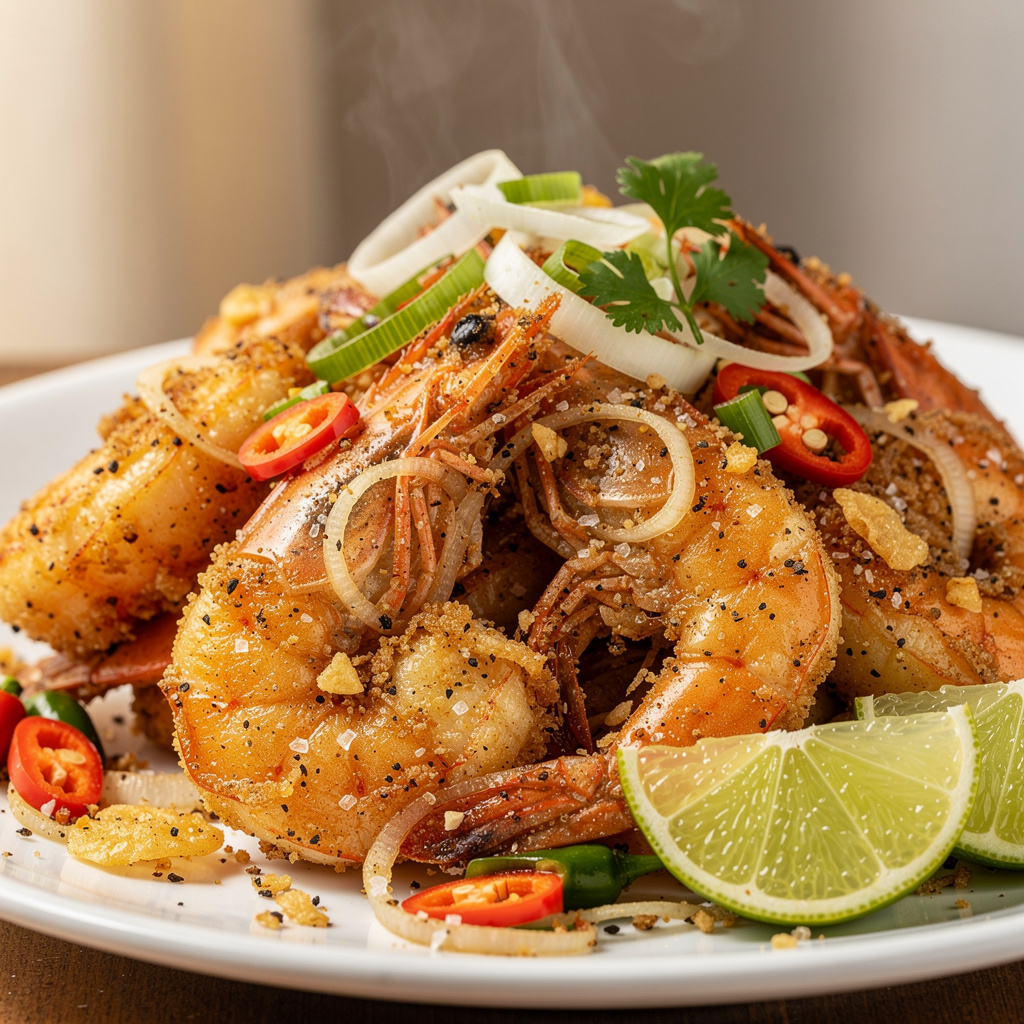 Crispy Salt and Pepper Shrimp (Tom Rang Muoi)
