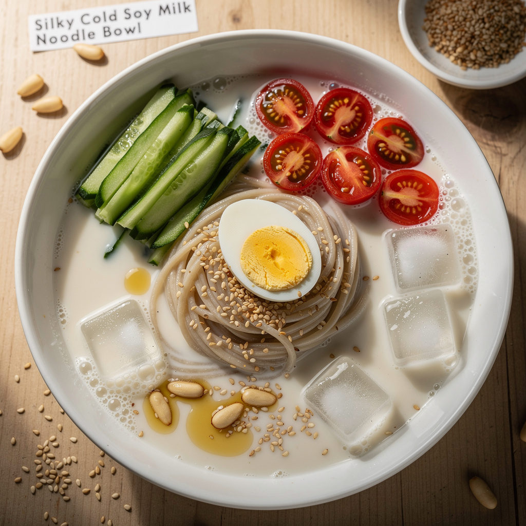 Silky Cold Soy Milk Noodle Bowl