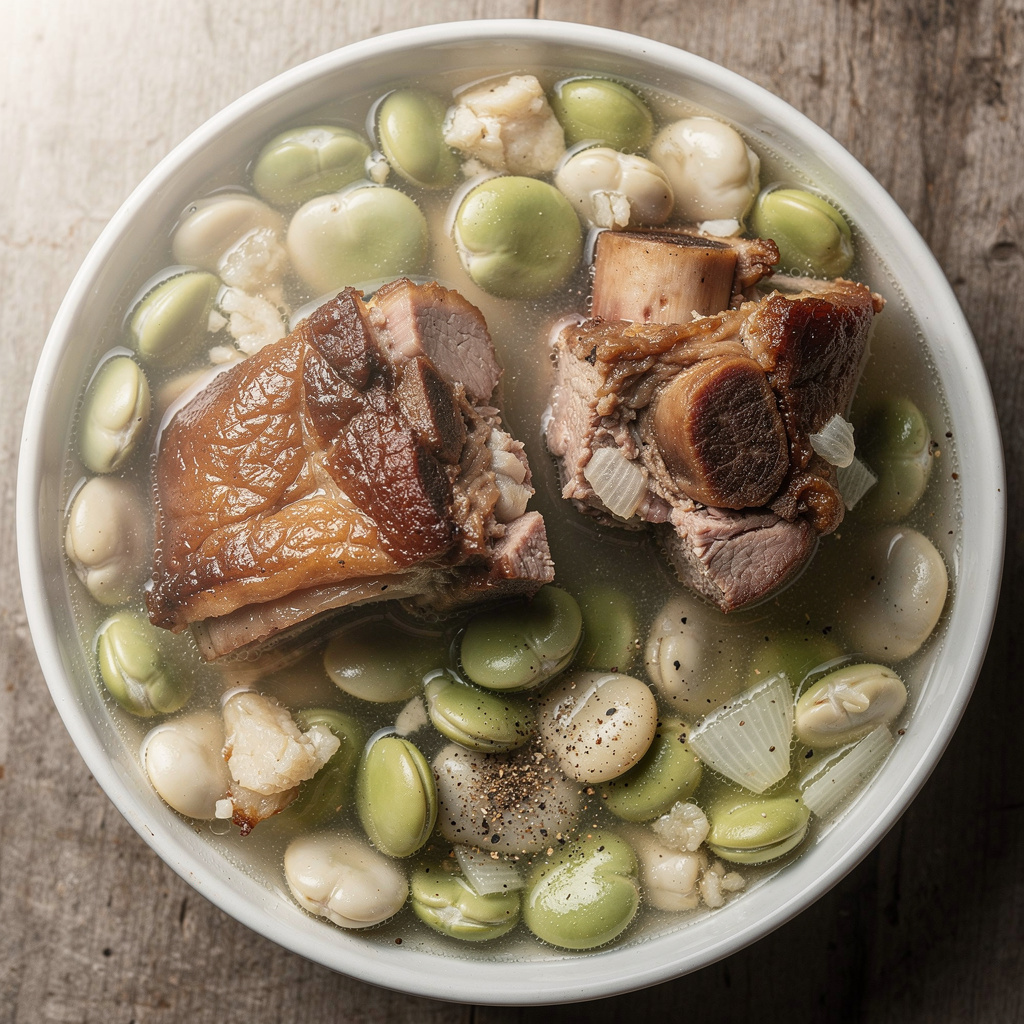 Smoked Ham Hocks with Lima Beans