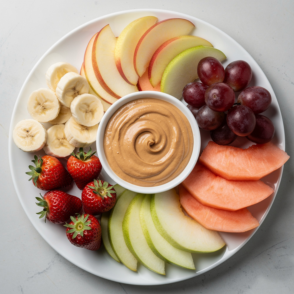 Fruit and Peanut Butter Dip