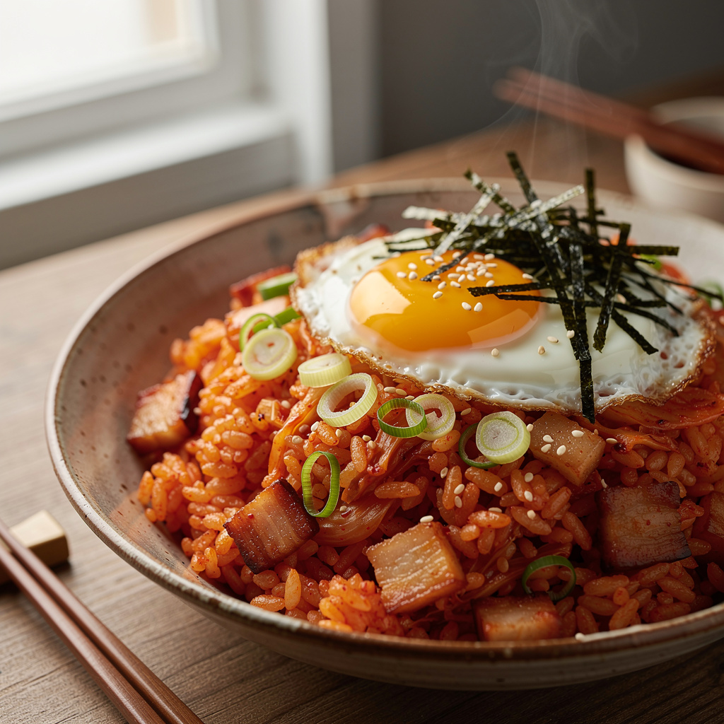 Kimchi Bokkeumbap — Fiery Morning Kimchi Fried Rice