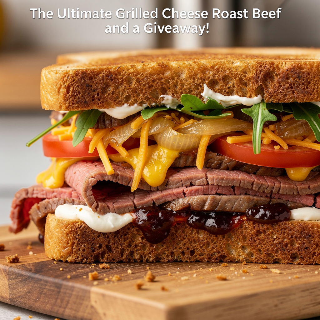The Ultimate Grilled Cheese Roast Beef and a Giveaway!
