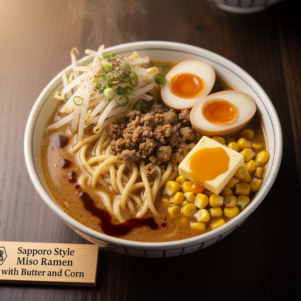 Sapporo-Style Miso Ramen with Butter and Corn