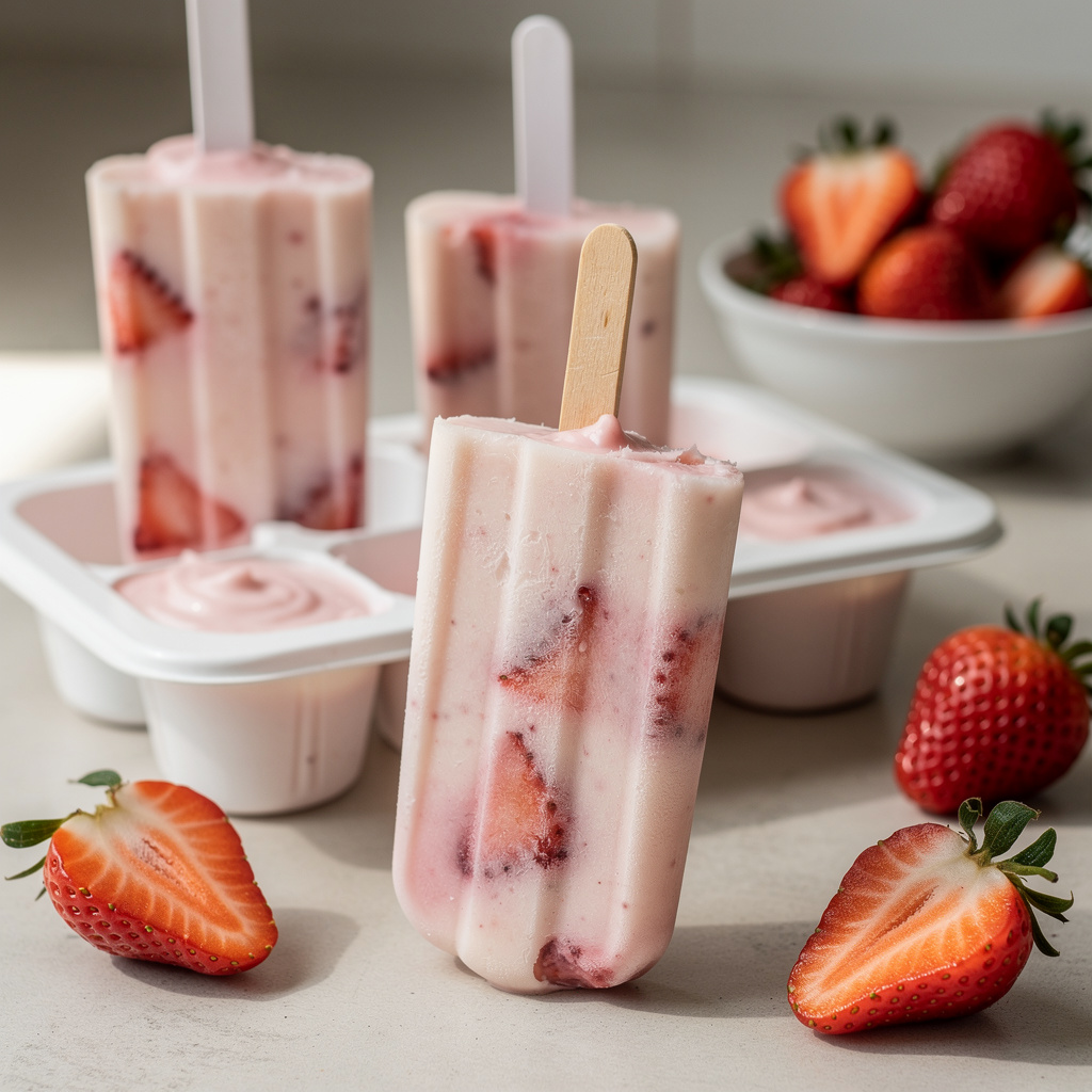 Strawberry Yogurt Pops
