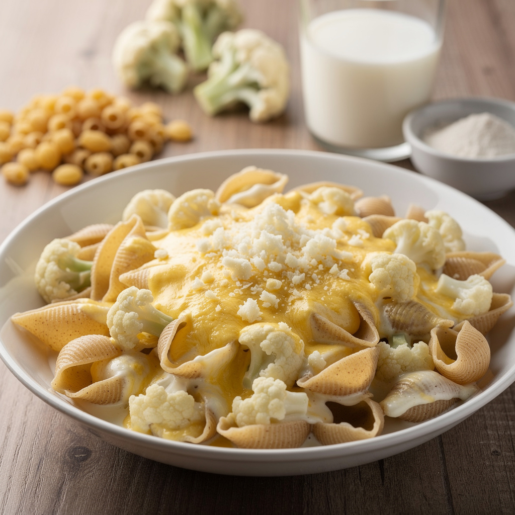 Cauliflower Shells with Cheese