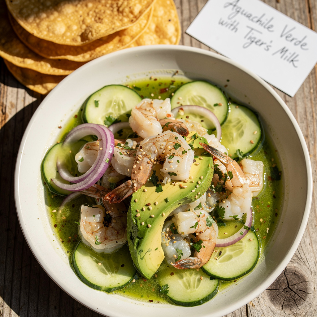 Aguachile Verde with Tiger's Milk
