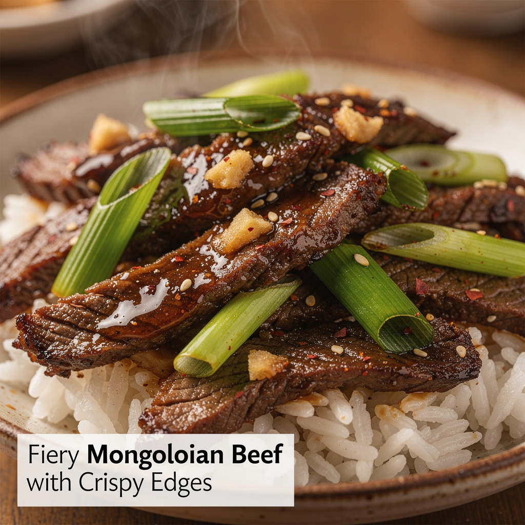 Fiery Mongolian Beef with Crispy Edges