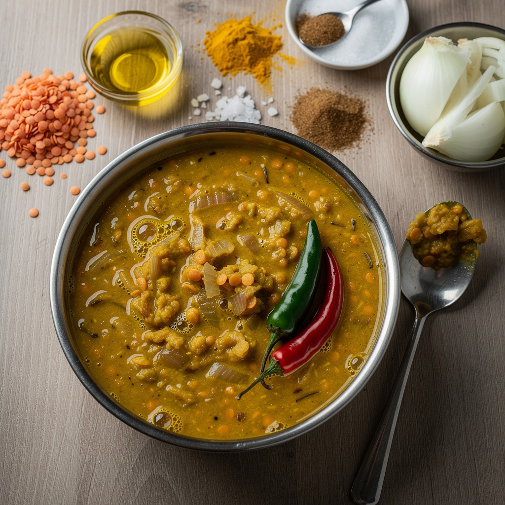 Red Lentils with Onion | Masoor Dal