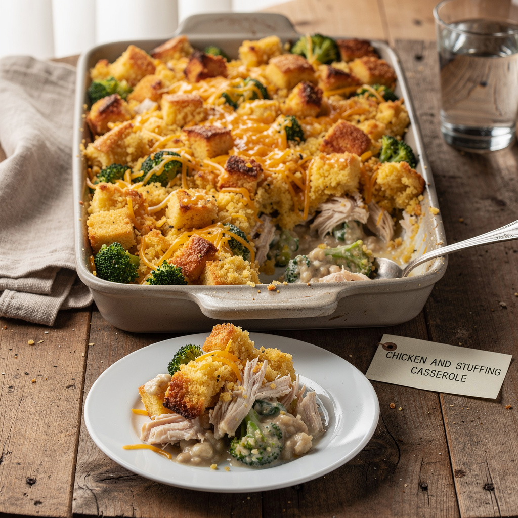 Chicken and Stuffing Casserole