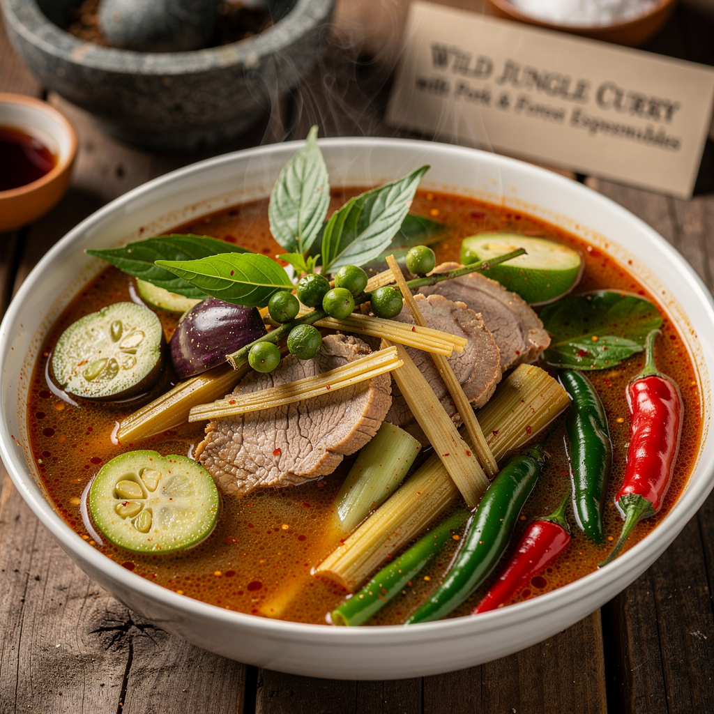 Wild Jungle Curry with Pork & Forest Vegetables