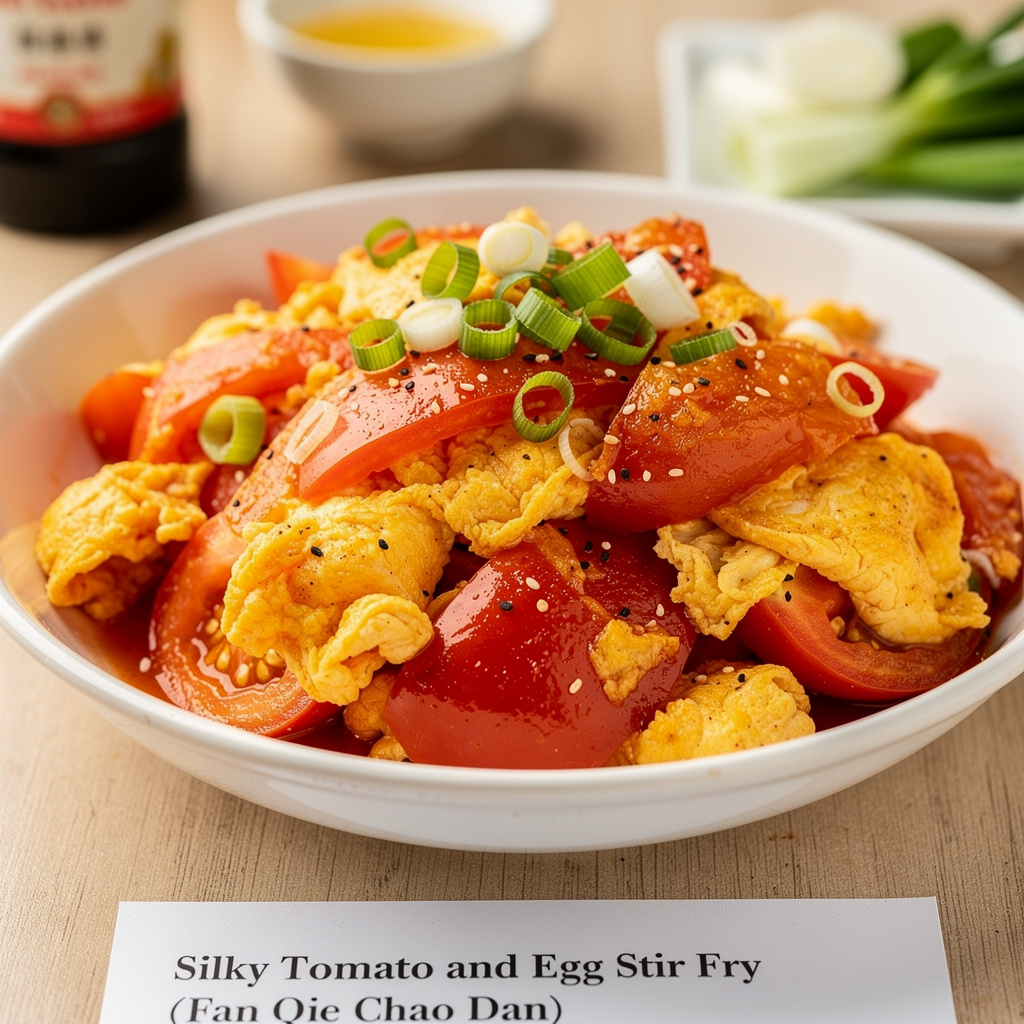 Silky Tomato and Egg Stir-Fry (Fan Qie Chao Dan)