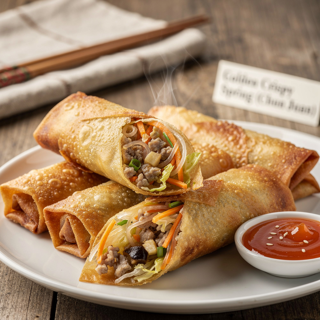 Golden Crispy Spring Rolls (Chun Juan)