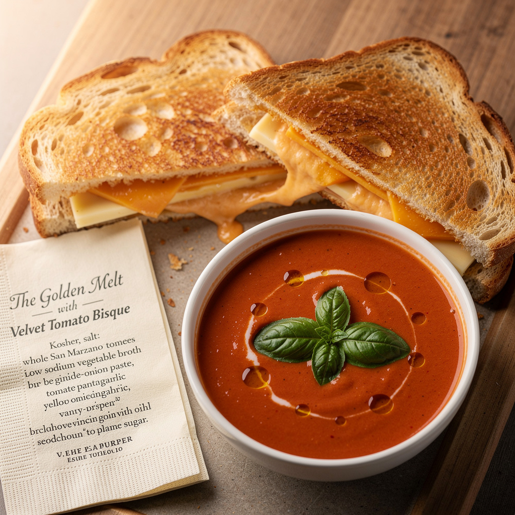 The Golden Melt with Velvet Tomato Bisque