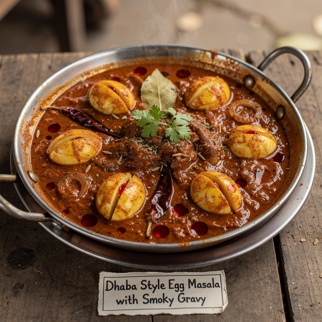 Dhaba-Style Egg Masala with Smoky Gravy