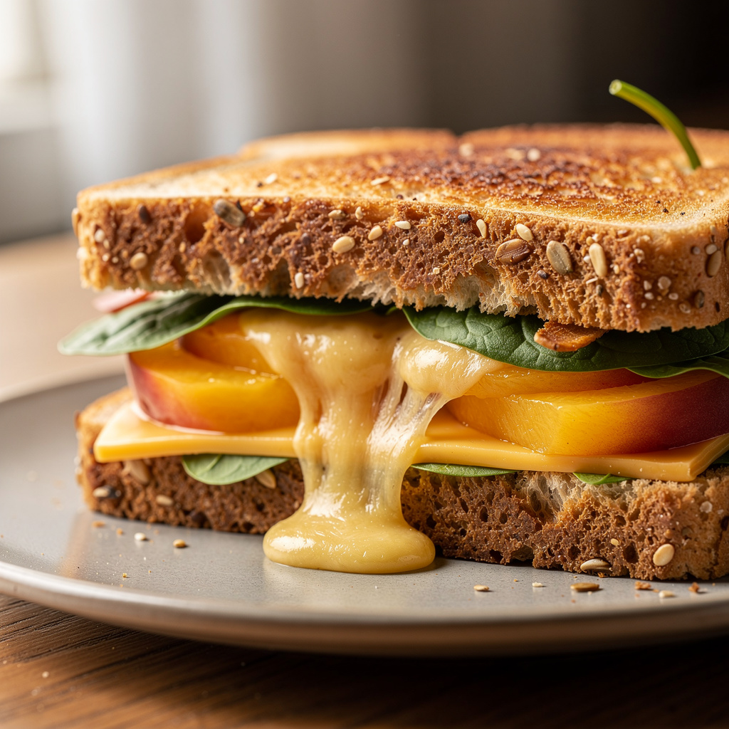 Grilled Cheese with Peaches