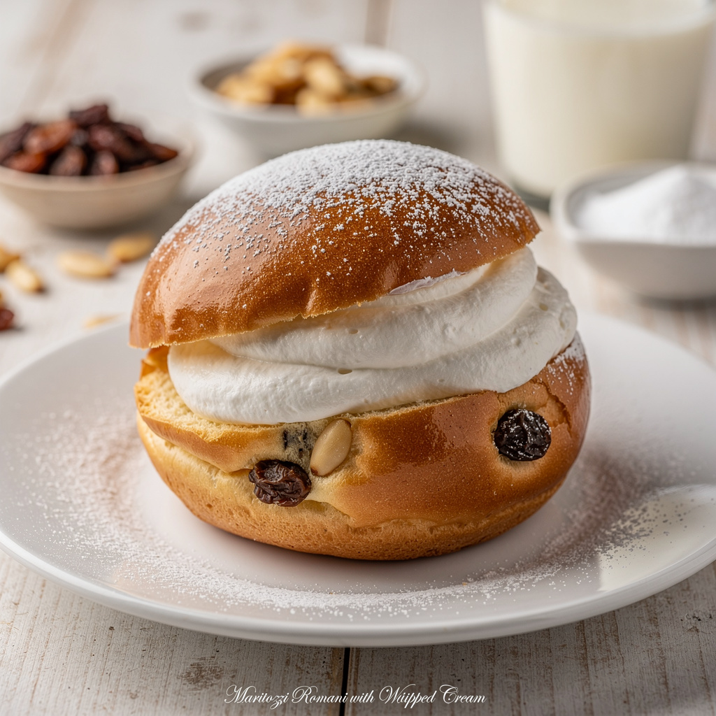Maritozzi Romani with Whipped Cream